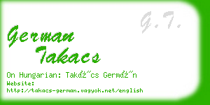 german takacs business card